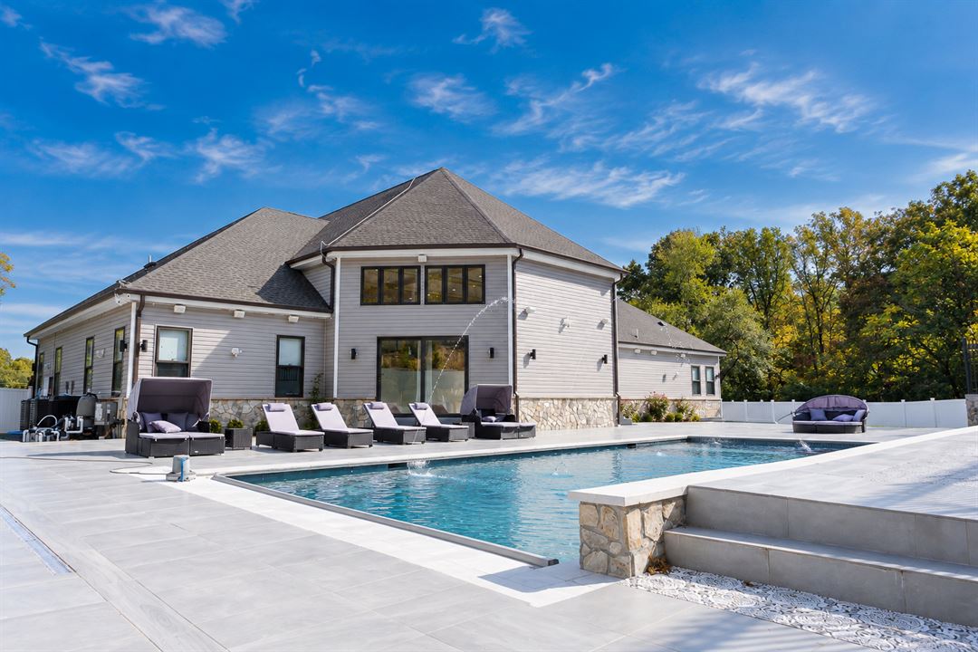 The pool deck, The Main Villa