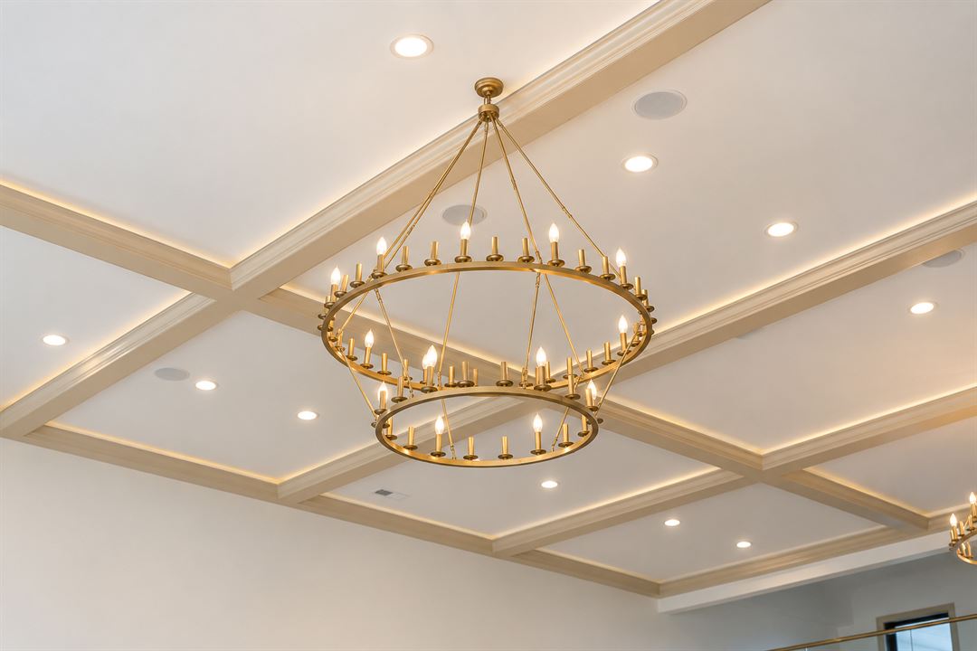The entrance chandelier, The Main Villa