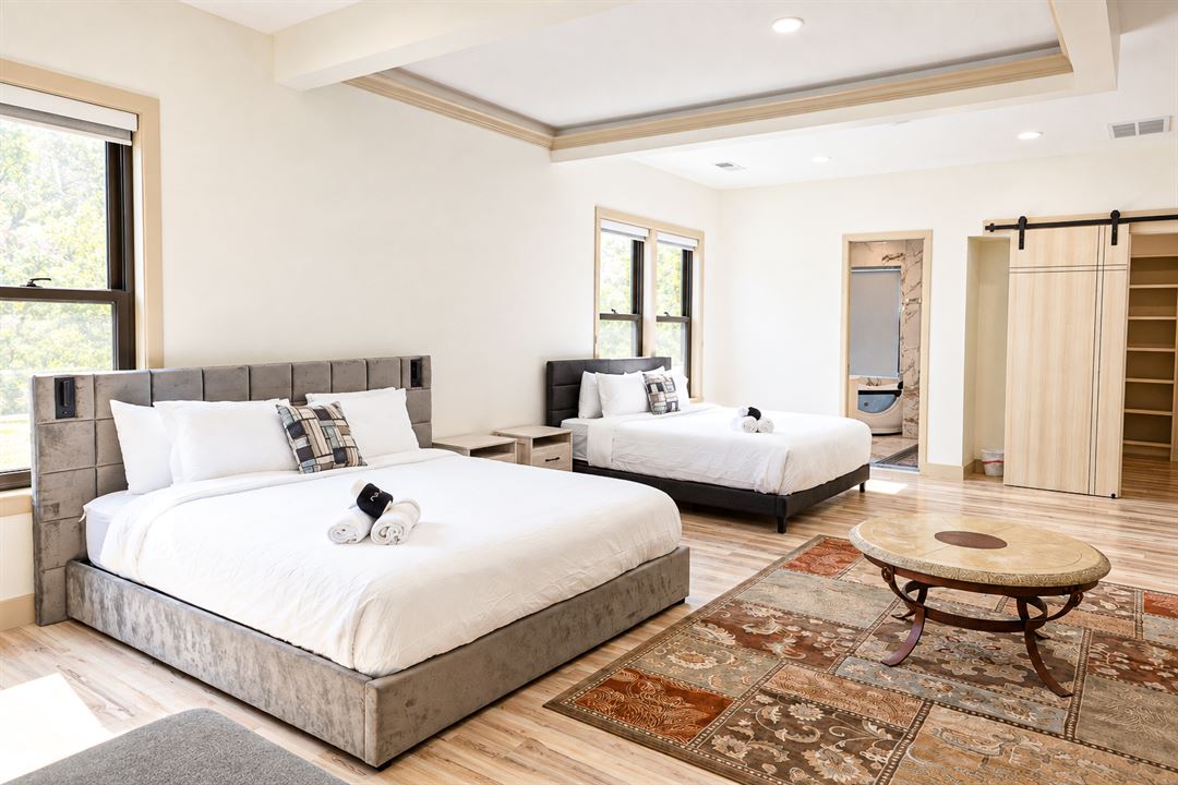 The two-king bedroom, The Main Villa