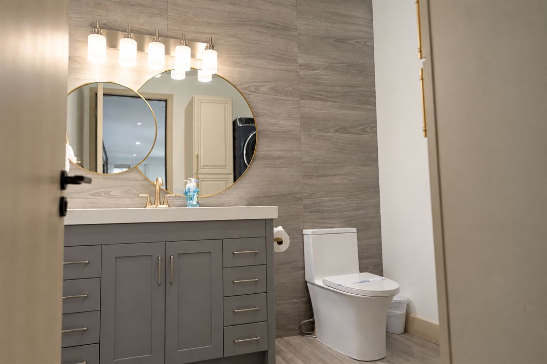 The bathroom by the laundry, The Main Villa